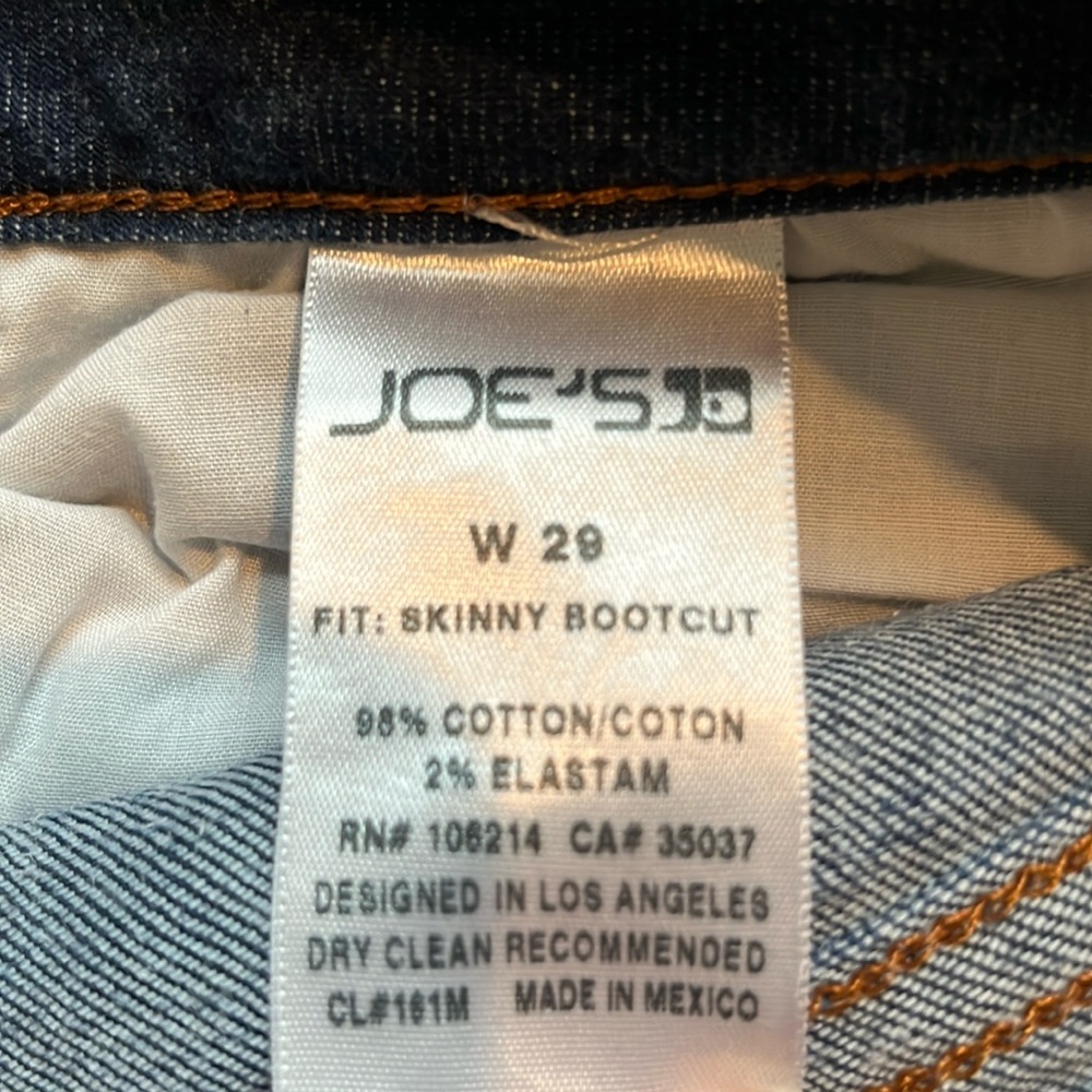 Joe’s Jeans skinny bootcut jeans, Size 29 - Picture 5 of 10